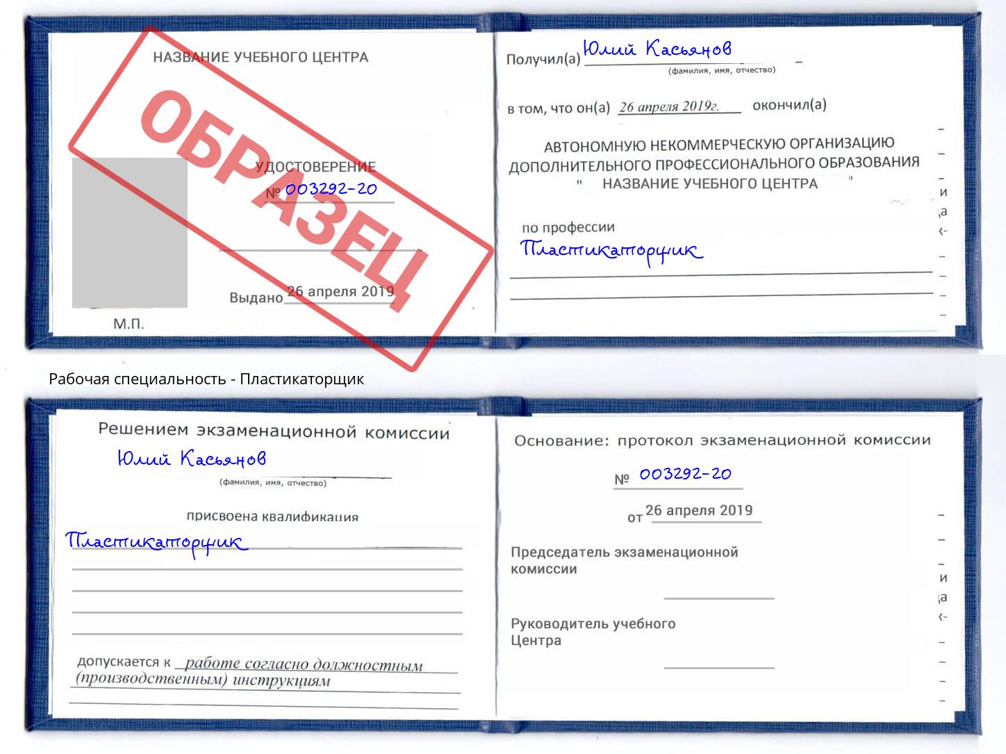 Пластикаторщик Клин