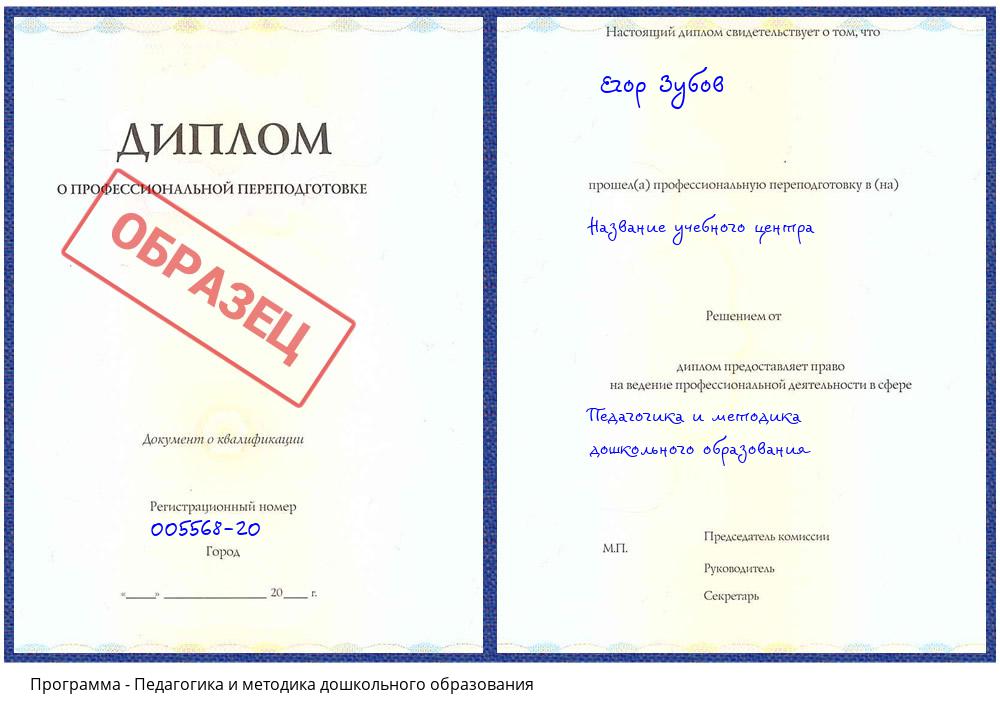 Педагогика и методика дошкольного образования Клин