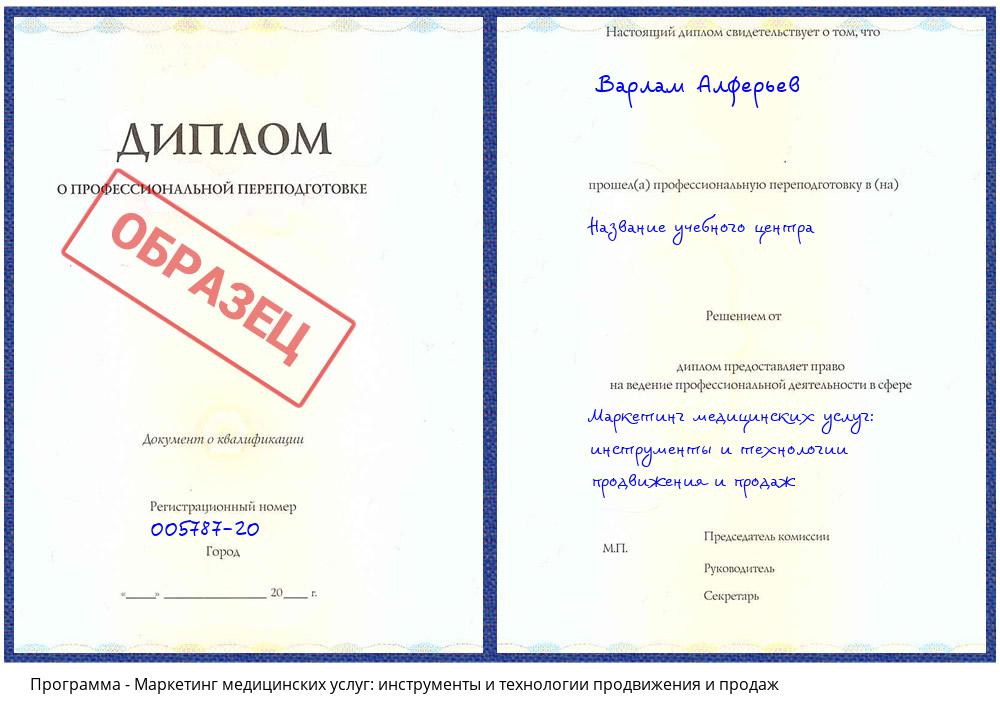 Маркетинг медицинских услуг: инструменты и технологии продвижения и продаж Клин